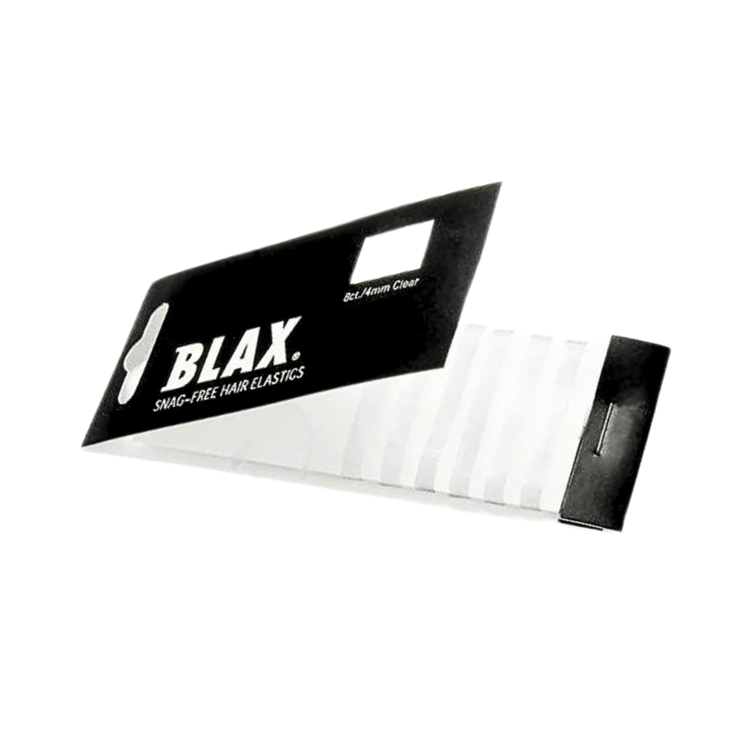 Blax CLEAR Hair Elastics 4mm, 8 ct