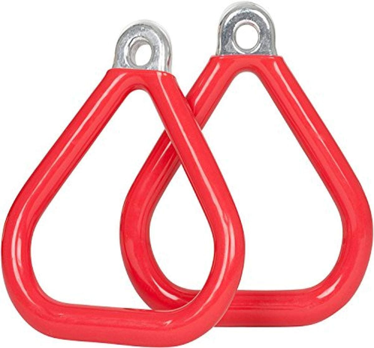 Commercial Coated Triangle Trapeze Rings (Red) with SSS Logo Sticker