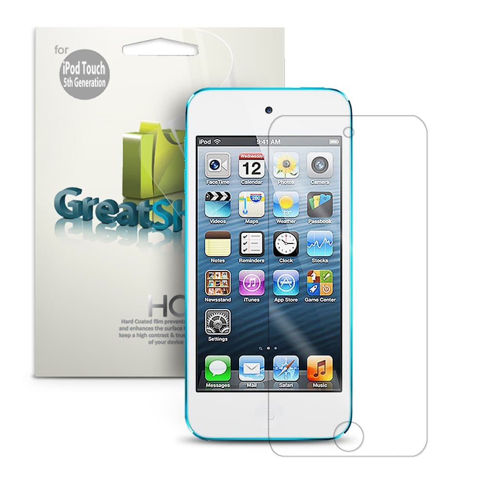 GreatShield Ultra Smooth Clear Screen Protector Film for Apple iPod Touch 5th/6th Generation (3 Pack)