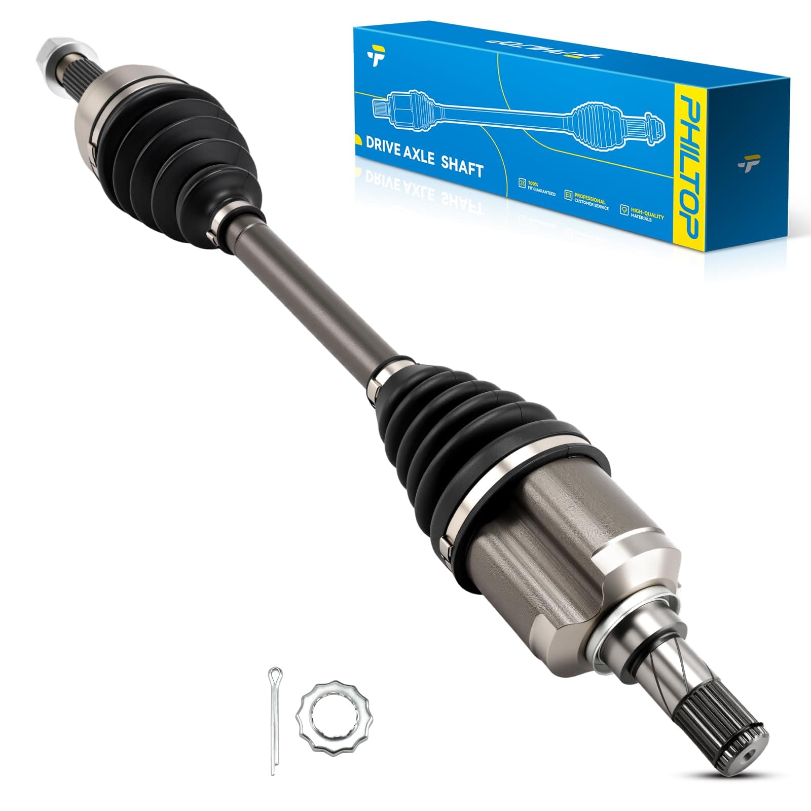 PHILTOP Front Left CV Axle for Nissan Sentra 2007-2012, 66-6258 CV Axle Shaft 1 PCS