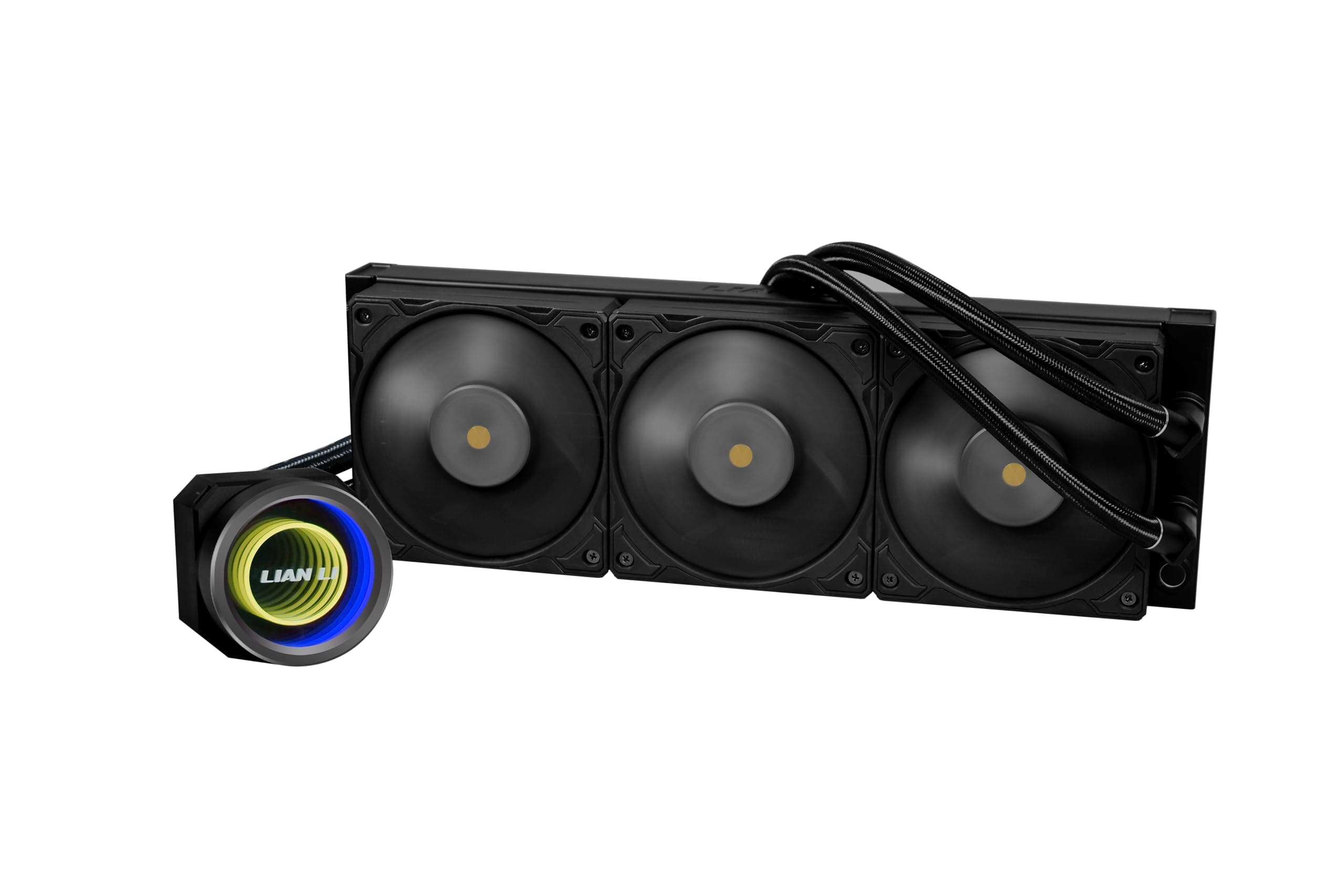 Lian LiGalahad II Trinity Performance 360 - AIO - CPU Liquid Cooler 360mm - Daisy-chainable Radiator LCP Fans - Intel LGA 1700, 1200, 115X, AMD AM5/AM4 Sockets - Black (GA2P36B.US1)