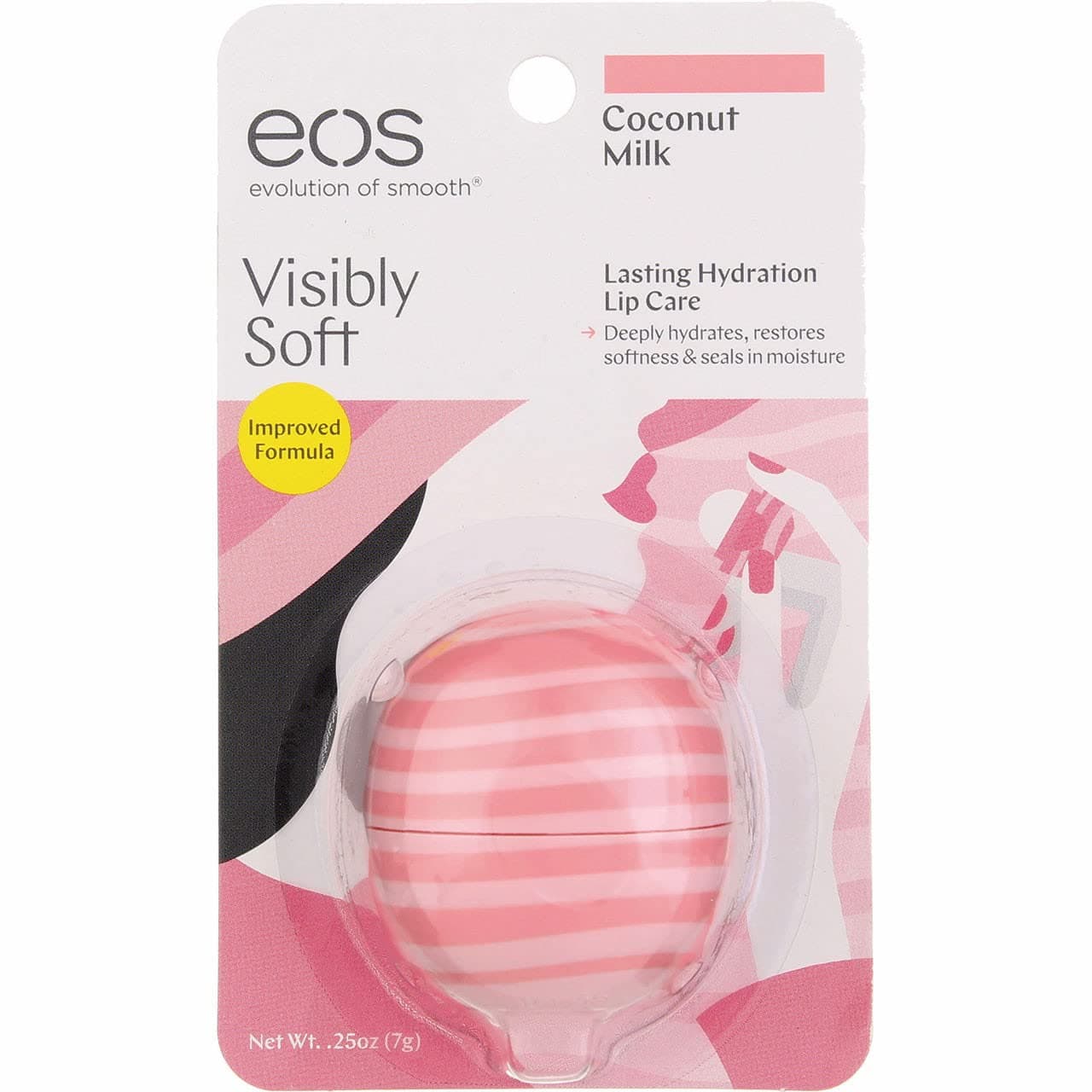 Pack of 6 : Eos Lip Balm Sft Coco Mil Size .25z Eos Lip Balm Visibly Soft Coco Milk