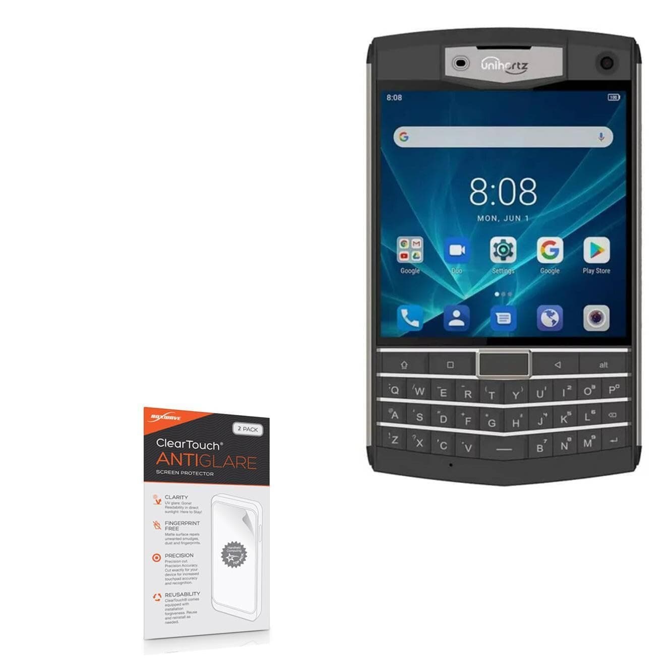 Screen Protector Compatible with Unihertz Titan - ClearTouch Anti-Glare (2-Pack), Anti-Fingerprint Matte Film Skin for Unihertz Titan