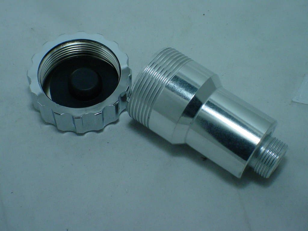 BILLET ALUMINUM BUGGY MASTER CYLINDER RESERVOIR WITH CAP, VW BUG, BAJA, SAND RAIL AND DUNE BUGGY