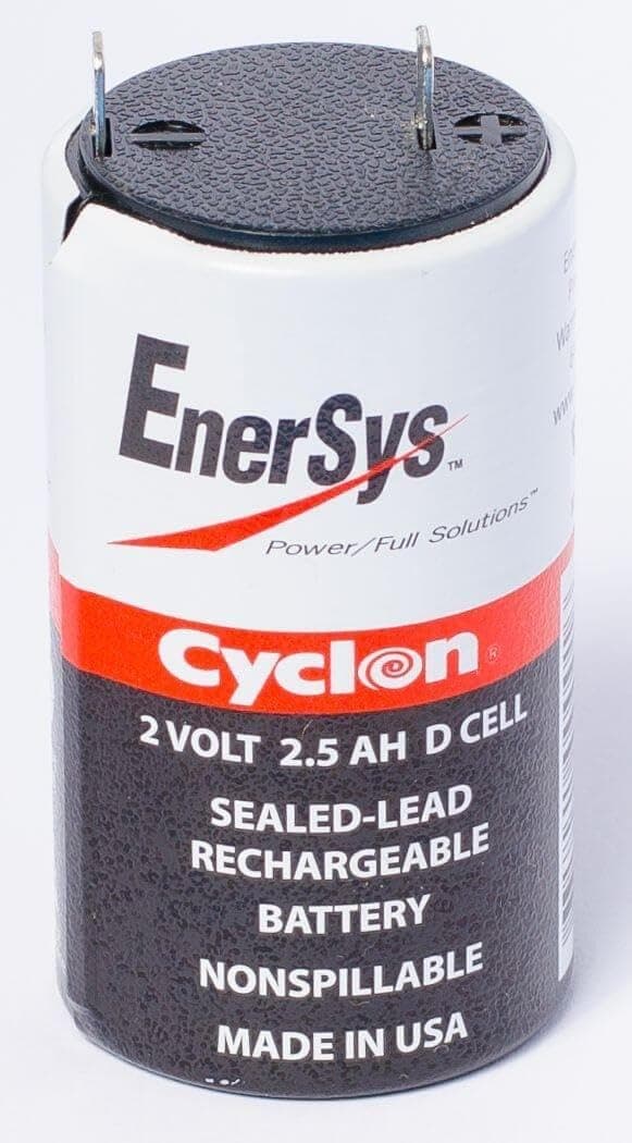 Enersys - Cyclon battery Enersys 0810-0004 (D cell) 2V 2.5Ah F4.8