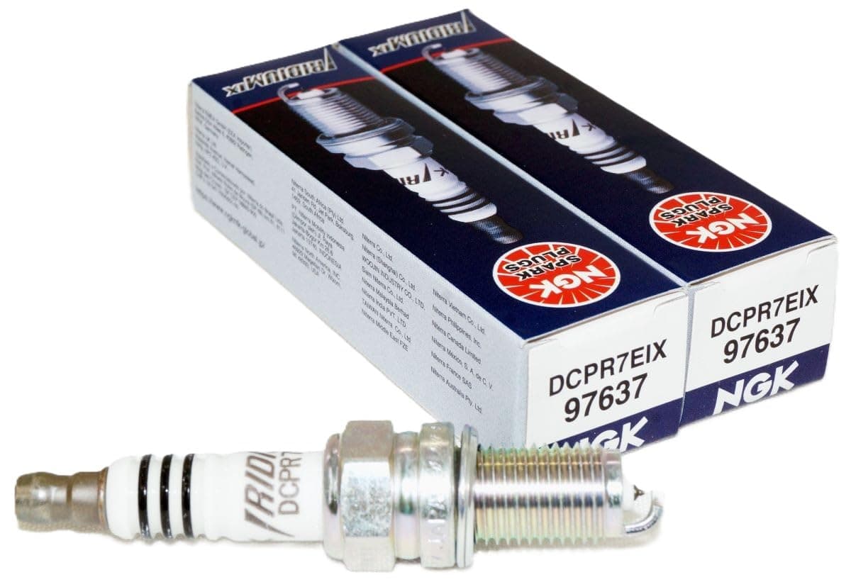 Iridium IX DCPR7EIX Spark Plugs Compatible with 1999-2016 Harley Davidson Twin Cam (Pair)