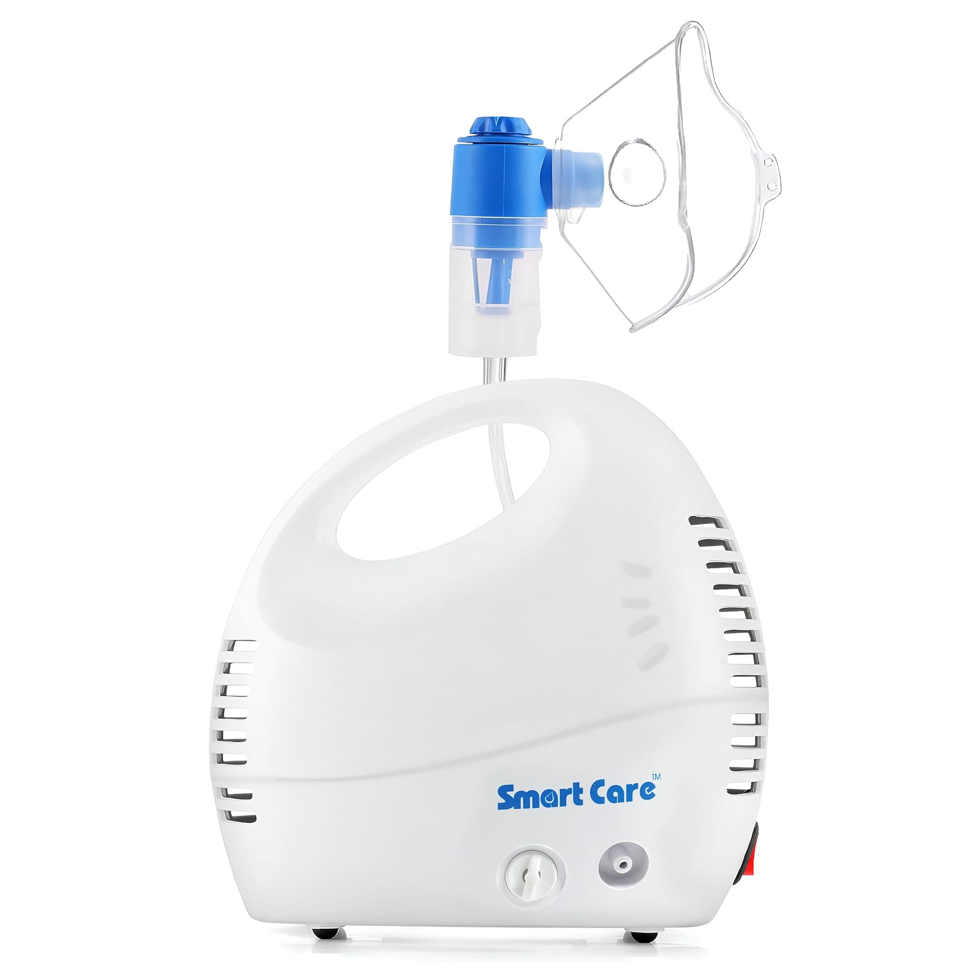 - SMARTCARE Nebulizer NB03 – Compact, Portable, and Easy-to-Use Nebulizer for Quick Relief from Breathing Difficulties with Powerful Performance, High Medication Capacity, and One-Button Operation