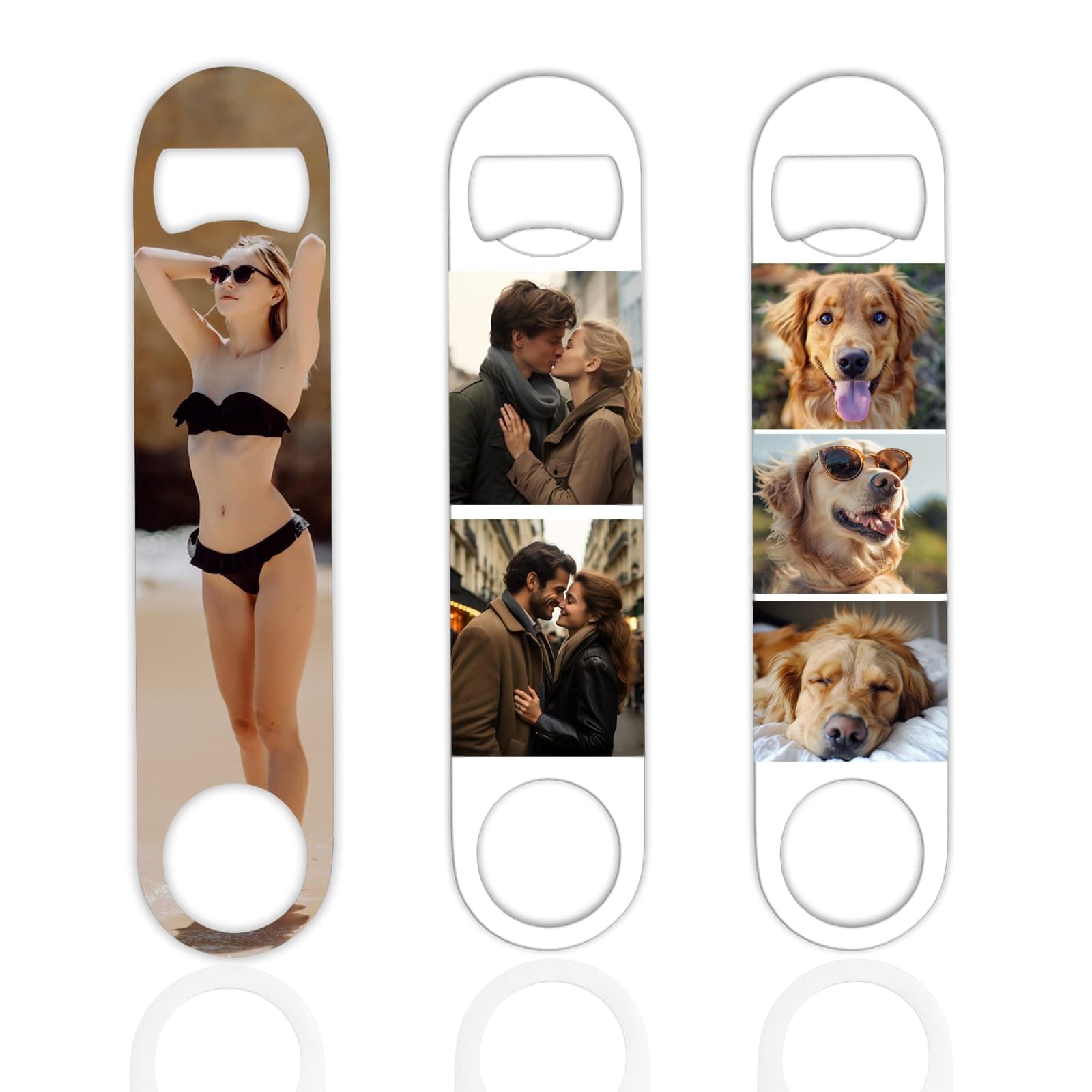 Custom Bottle Opener, Customized Beer Bottle Openers from Photo, Personalized Bar Bartender Bottle Opener for adults, for Kitchen, Restaurant, Bar Decorate - Single-Sided Printing