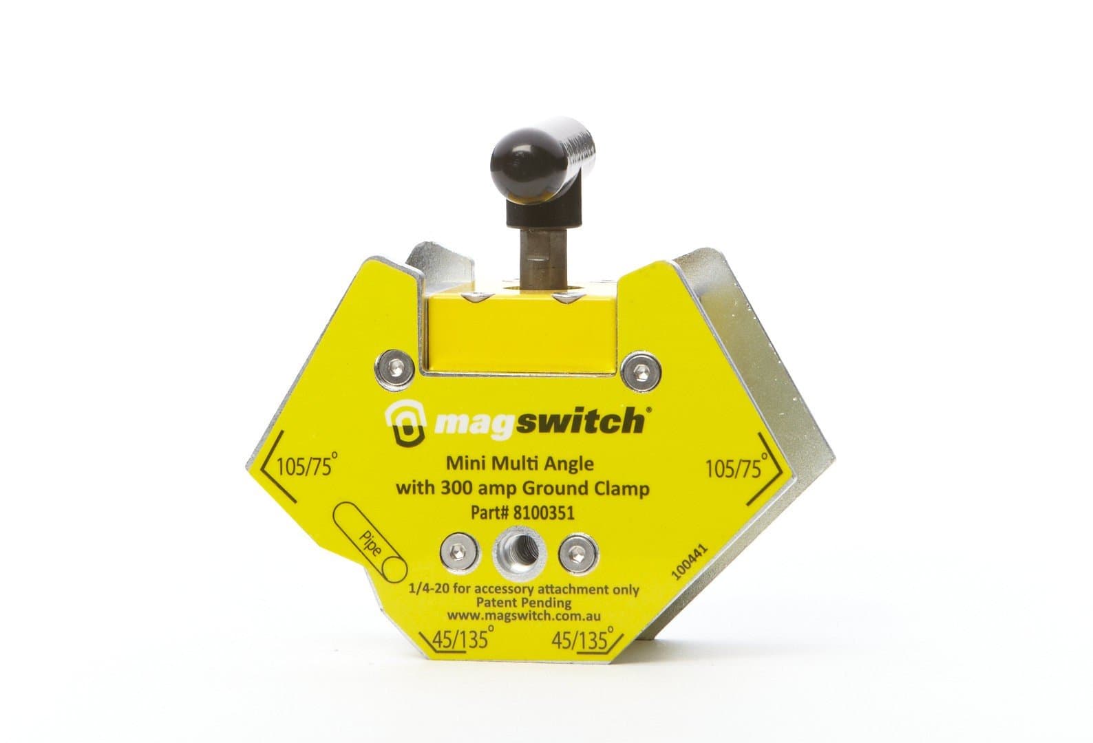 Magswitch8100351 Mini Multi Angle w 300amp GC Mini Multi Angle with 200 Amp, Yellow/Silver/Black