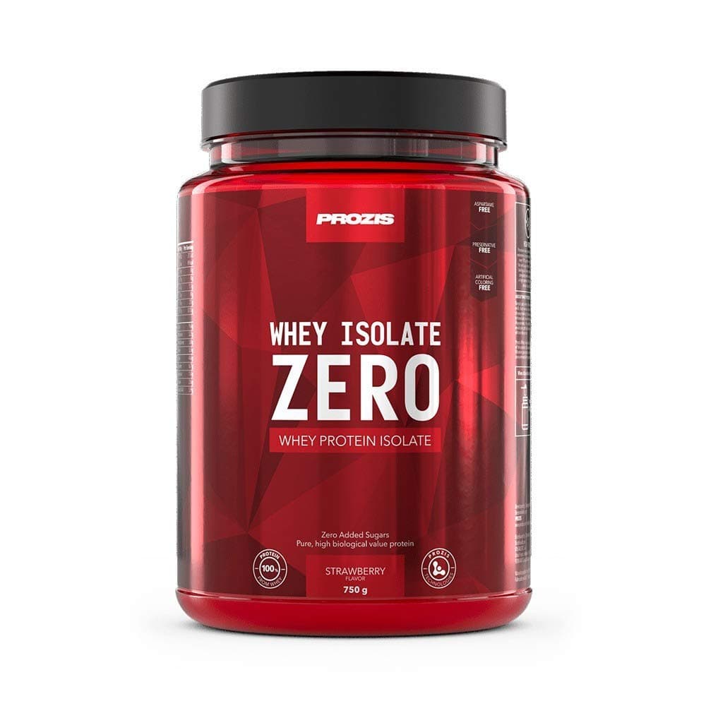 Prozis Zero Whey Protein Isolate Powder 750g - Best Tasting Strawberry for Weight Loss, Muscle Recovery, Bodybuilding - Low Carb - 30 Servings