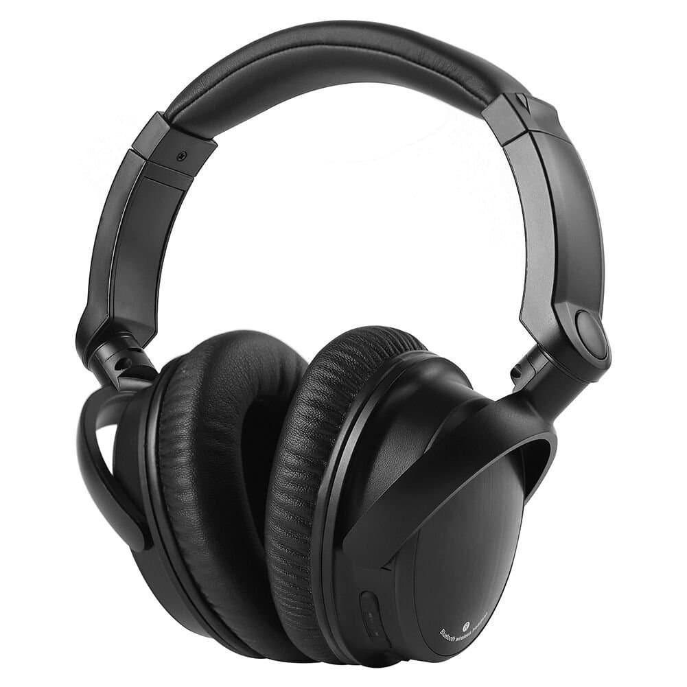 Sbode Bluetooth Headphones Over Ear, Hi-Fi Stereo Wireless Headset, Adjustable, Soft Memory-Protein Earmuffs, Built-in Mic and Wired Mode for PC/ Cell Phones/ TV(Black)