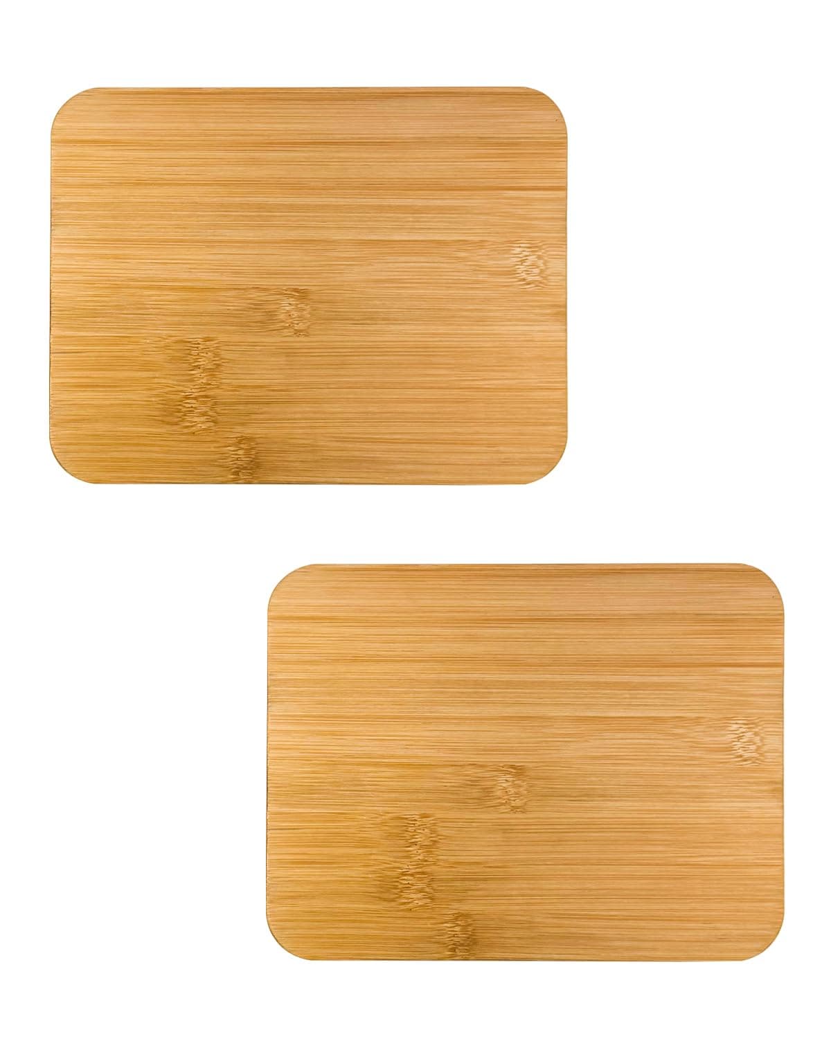 2 Pack Rectangle Replacement Lid for Pyrex - ONLY Compatible with Pyrex 7211 PC 6 Cup Food Storage Container Bowl,Bamboo Wooden Lids Freezer Dishwasher Microwave Safe (Container Not Included)