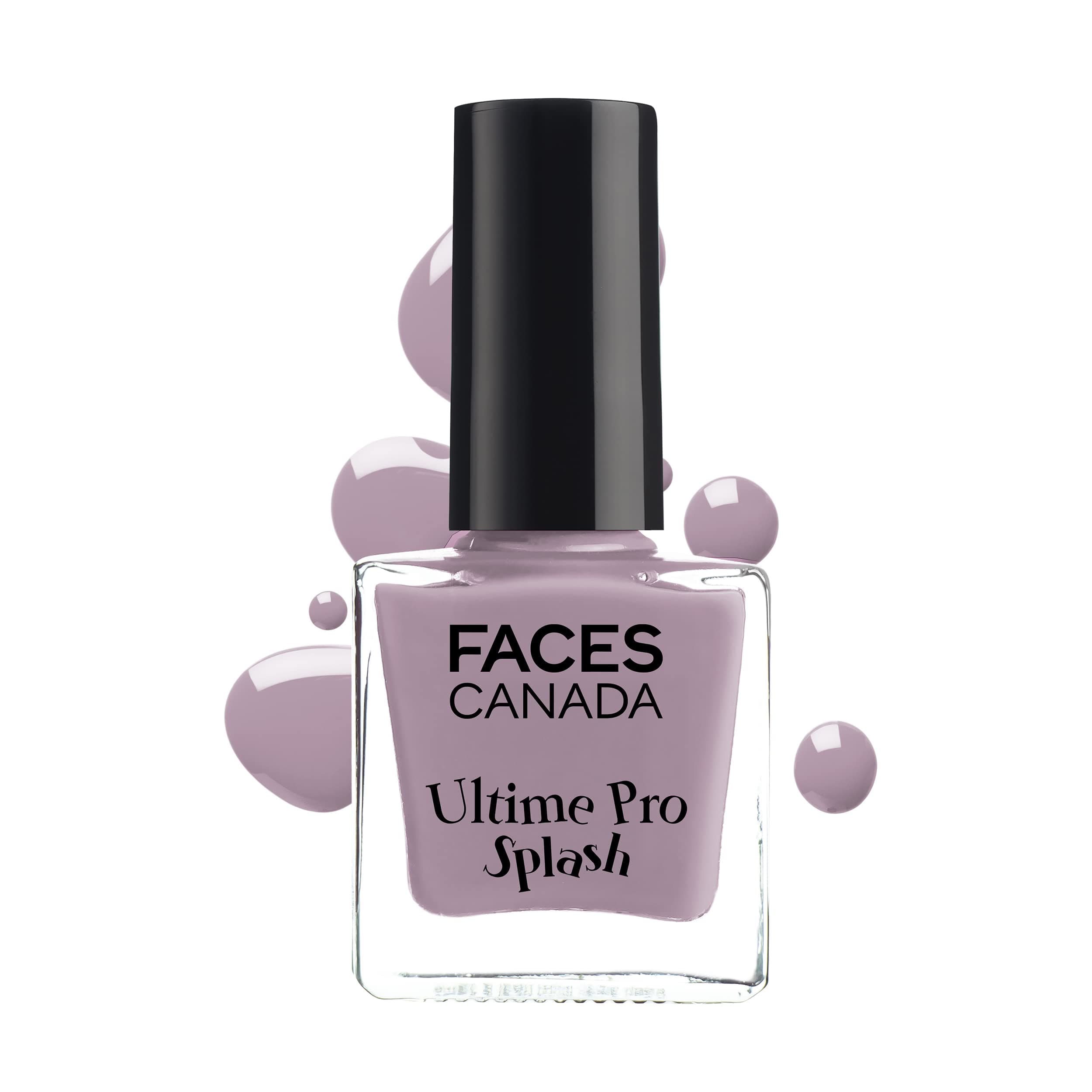 FACES CANADA Ultime Pro Splash Nail Enamel - Midnight 140 (8ml) | Quick Drying | Glossy Finish | Long Lasting | No Chip Formula | High Shine Nail Polish For Women | No Harmful Chemicals