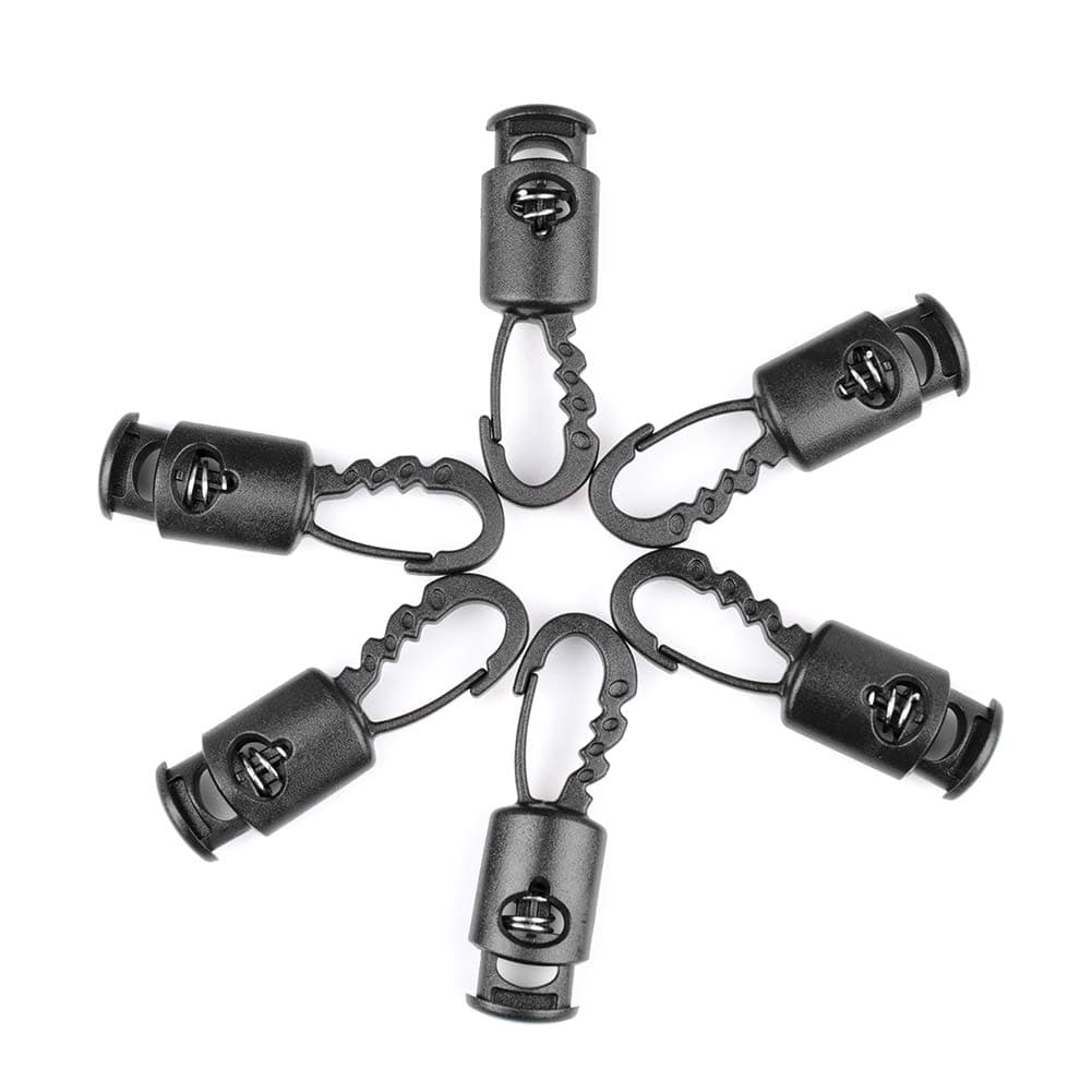 Plastic Cord Locks, Anti Theft Cord Locks, Multifunction Cord Lock End, Easy to Carry, Cord Lock for Paracord, Drawstrings, Bags, Clothing, Shoelaces Use, Camping Accessories for Great Outdoors