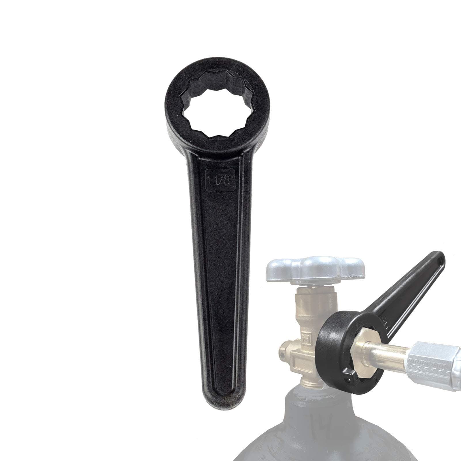 CO2 Wrench for CGA-320 fitting, 1 1/8" Attachment tool