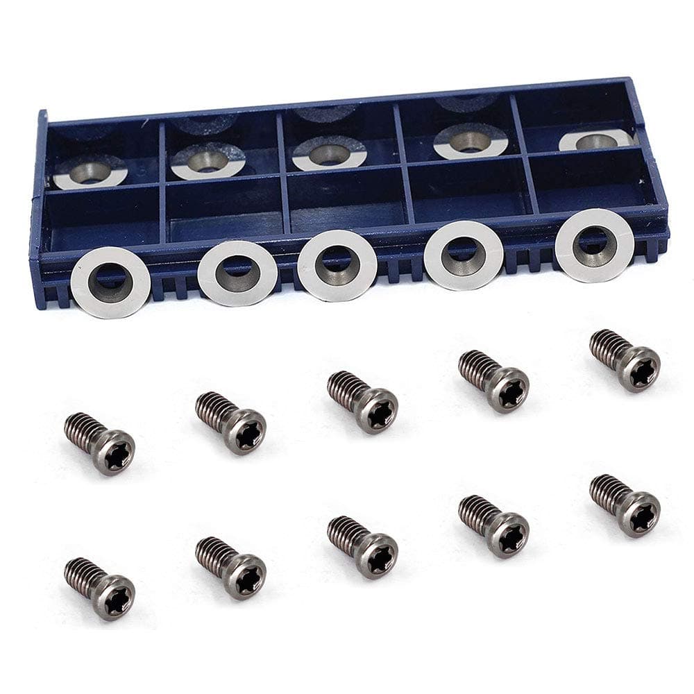 10pcs 12mm Round Carbide Inserts Cutters Knifes Indexable Replacement Fits For Popular DIY Woodworking Lathe Wood Turning Finisher Hollower Tools With 10pcs M4x9mm screws