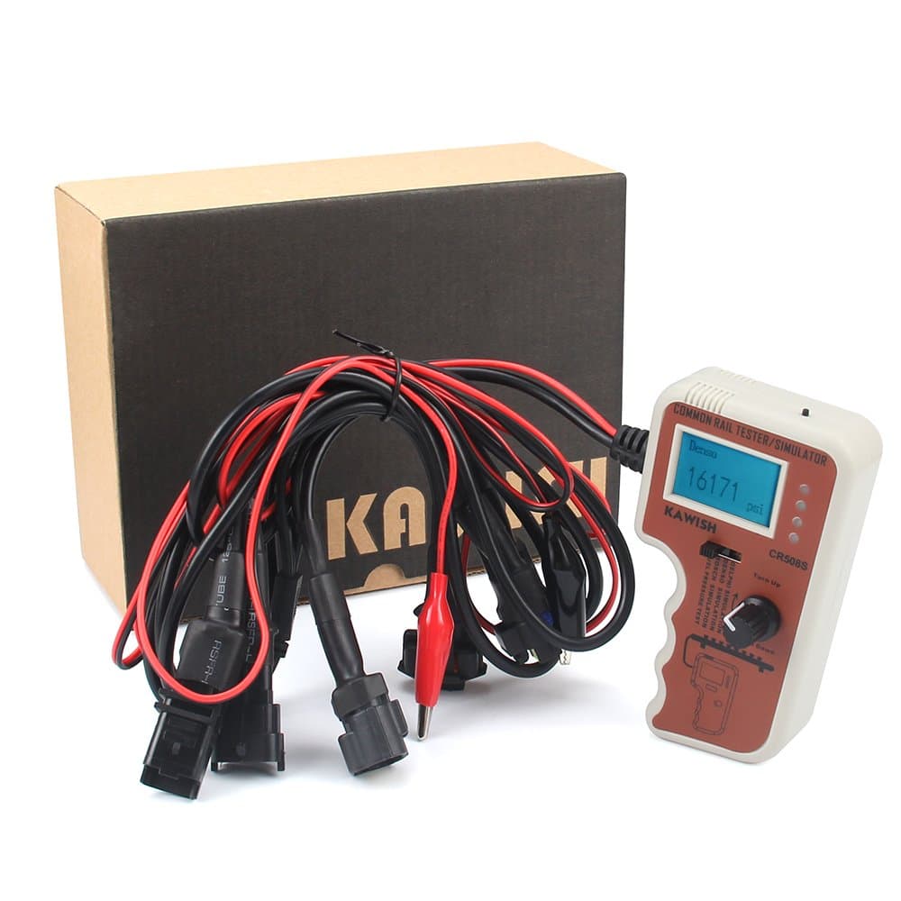 CR508 Digital Common Rail Pressure Tester and Pump Simulator High Voltage Motor Diagnostic Tool Features More - Common Rail Pressure Tester and Simulator Sensor Test
