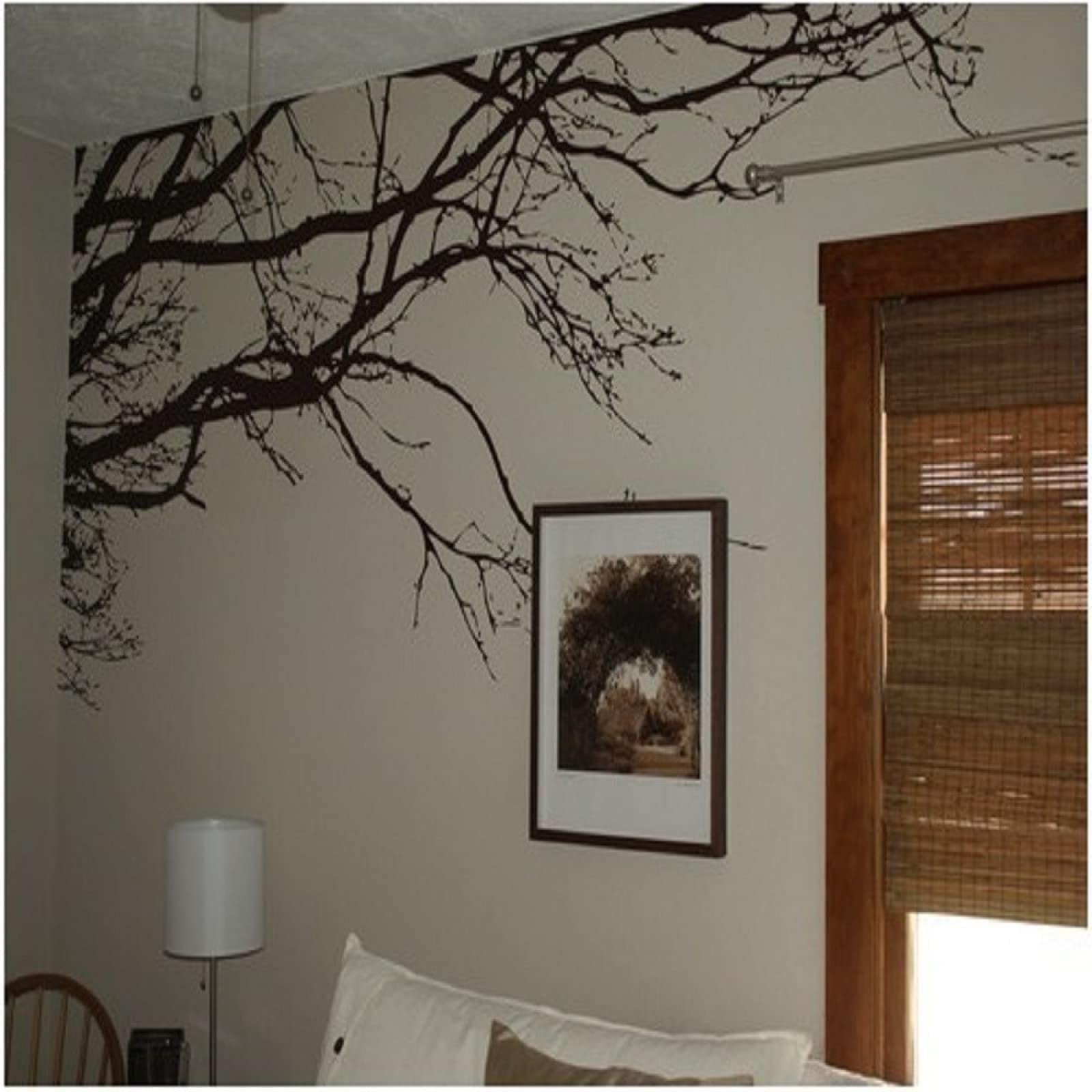Removable Peel and Stick Wall Decals Wall Stickers Black Tree Branch Living Removable Vinyl DIY Room Decals Decal Removable Wall Art Stickers for Living Room Bedrooms Decor