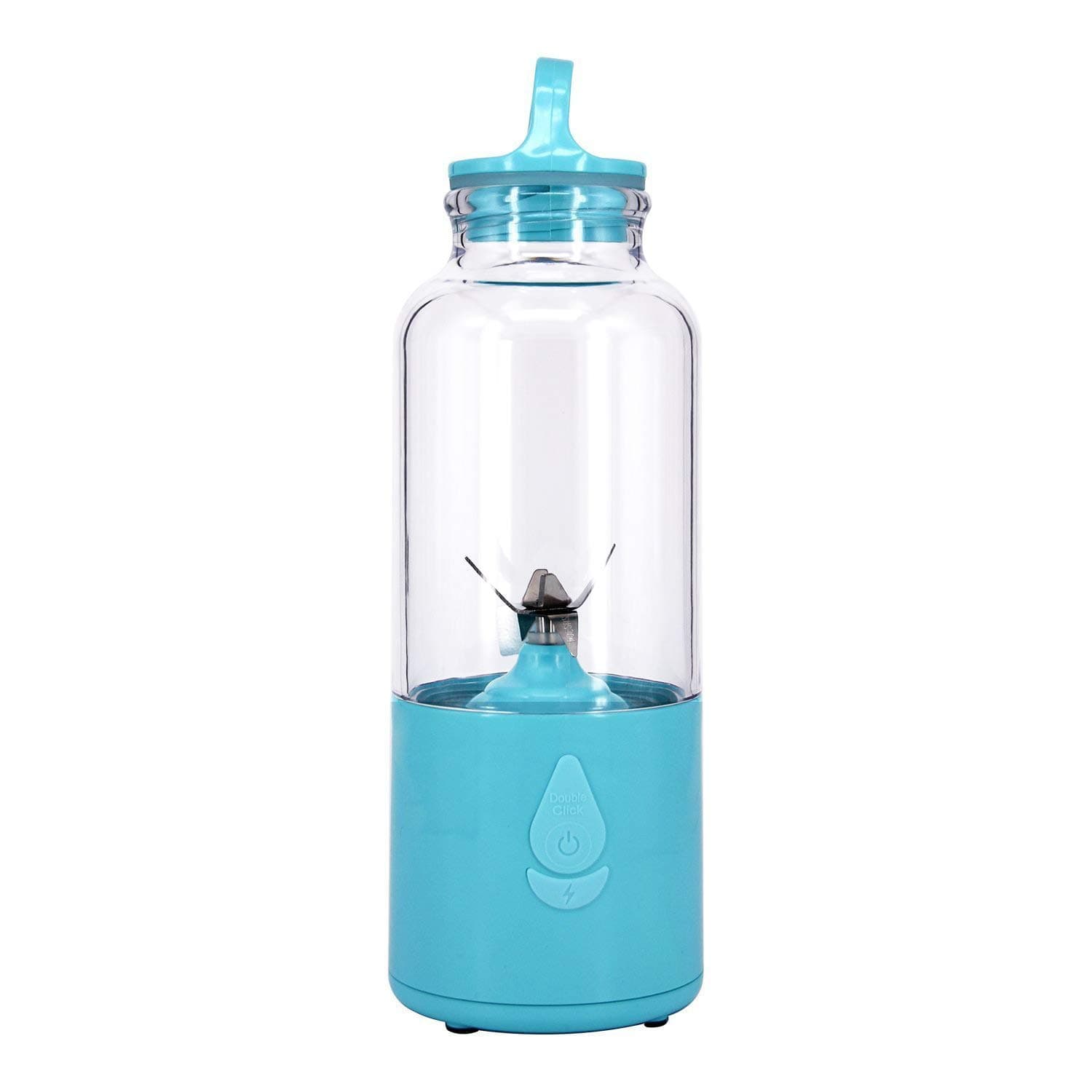 Flyspin Portable Personal Smoothie Blender Cup Rechargeable,19oz (Blue)