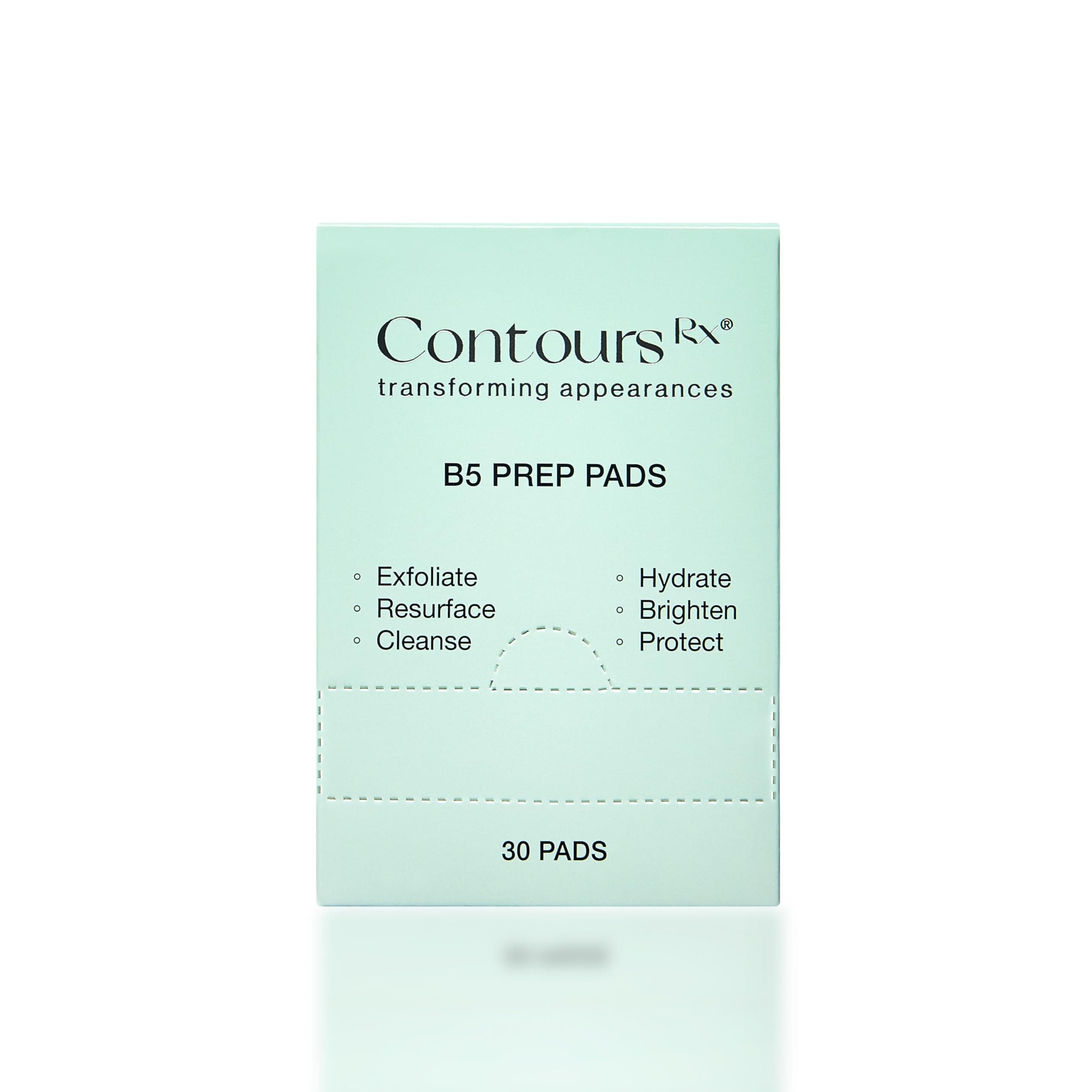 Contours Rx B5 Eyelid Prep Pads 30 pack - Cleanse, Exfoliate and Hydrate to Prepare Your Eyes for LIDS BY DESIGN Correcting Strips