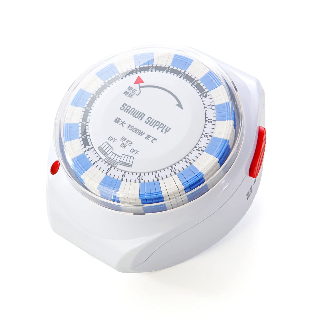 Sanwa Direct timer outlet 24 hours analog 15-minute increments power automatic on / off 700-TAP016
