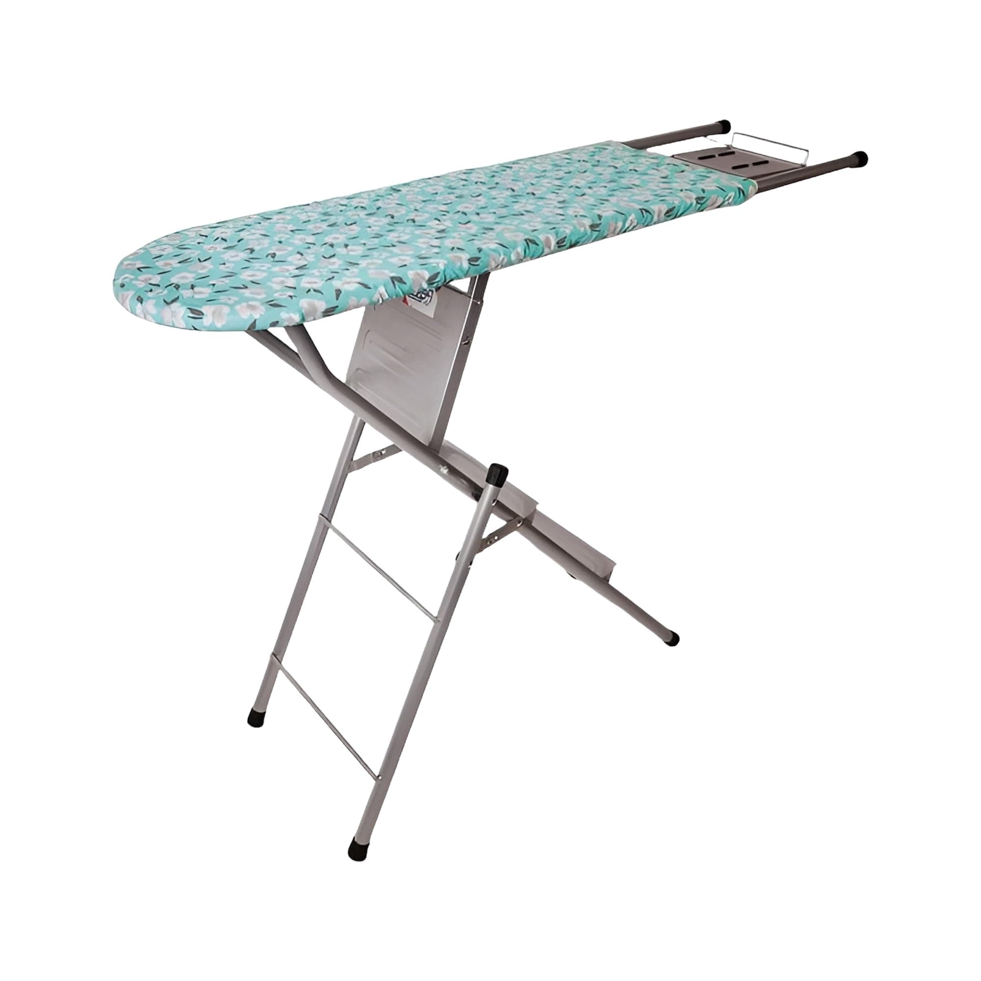 Multicomfort Ironing Board with Ladder for Clothes| Foldable & Height Adjustable Ironing Board Table with Ladder and Iron Holder, Size- 122x33 cm, (Green)