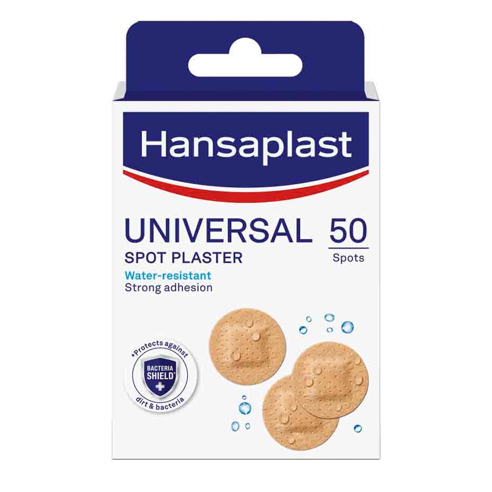 Universal Wound Plasters | Water-resistant | Strong Adhesion | Absorbent Non-stick Wound Pad | Breathable Plasters | Multipurpose plasters | Spot plasters | 50 Strips