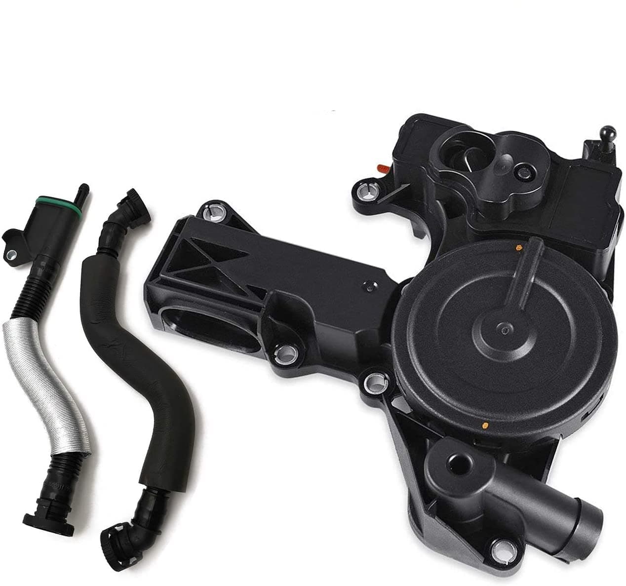 PCV Valve Engine Crankcase Vent Oil Separator Breather Hose Kit fit for Audi A3 A4 A5 Q5 TT VW Beetle CC Jetta Passat Tiguan 1.8 2.0TSI Replace 06H103495AB, 06H103495AH, 06H103495B
