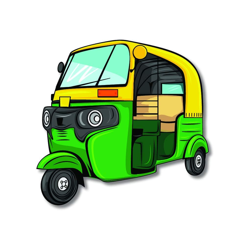 Bhai Please Auto Wooden Fridge Magnet