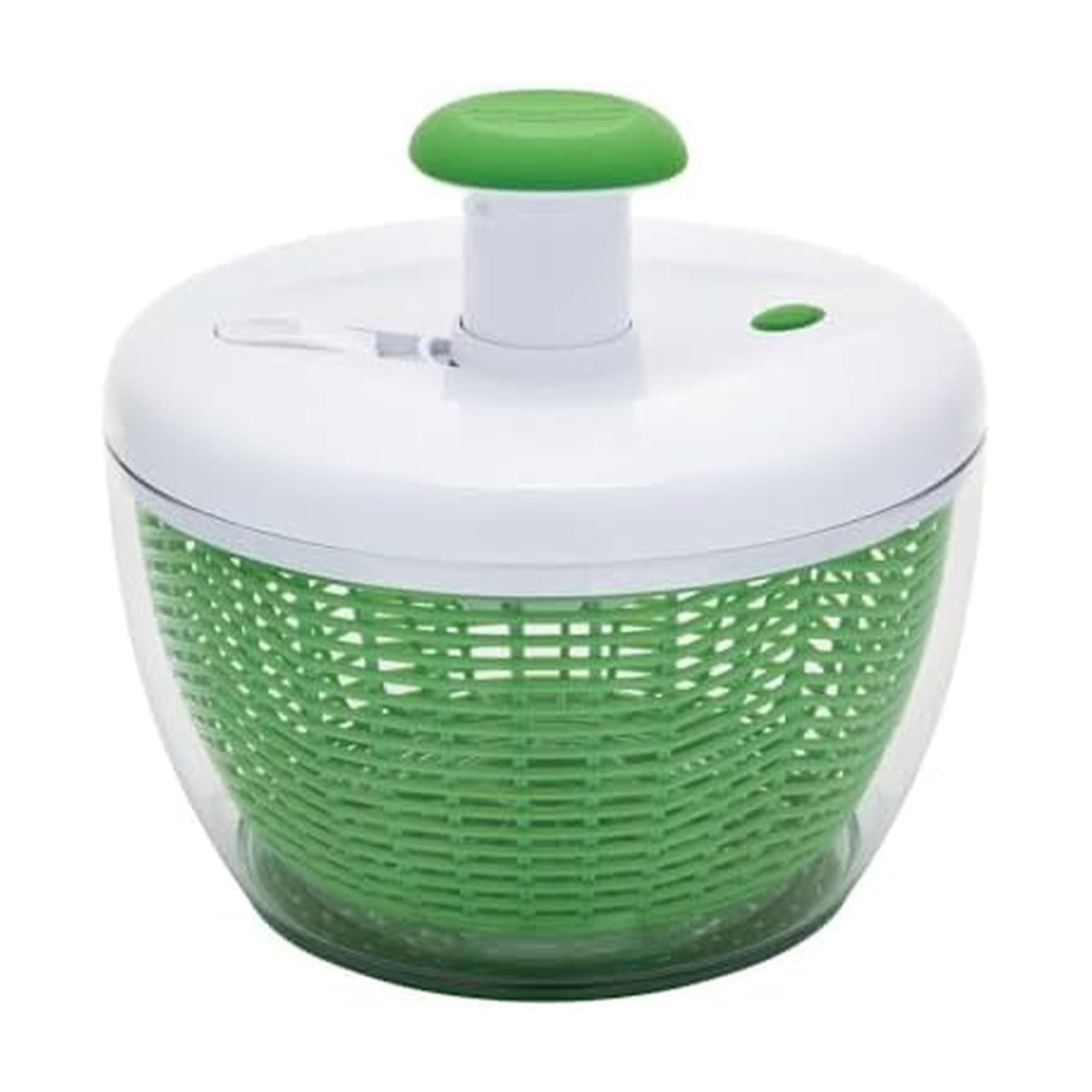 Small Pro Salad Spinner, 3.16 Qt Lettuce Spinner with Pump Mechanism, Colander Basket and Non-Slip Base - Compact Fruit Washer Spinner Bowl for Singles and Couples