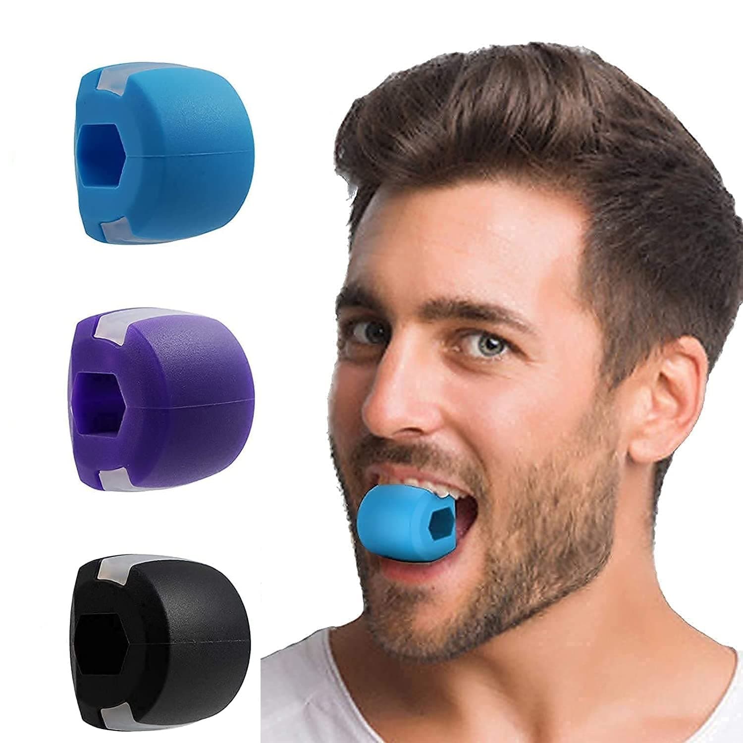 Jawline Exerciser Jaw Face And Neck Exerciser Jawline Exerciser Tool Men Slim and Tone Your Face Jaw Exerciser for Men & Women Jaw Enhancer Neck Toning Facial Exerciser