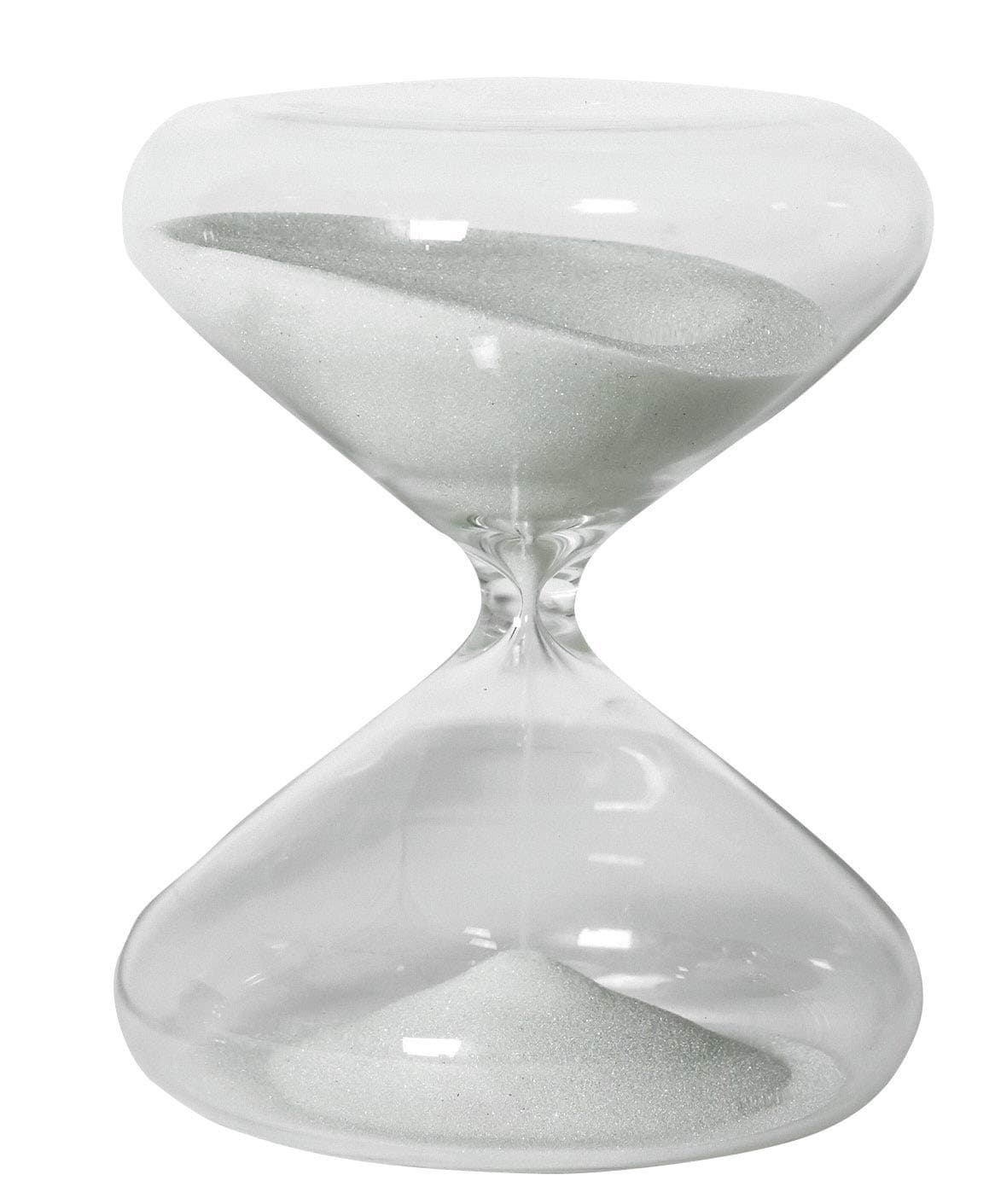 Authentic Models, Sand Timer, Modern Classic Transparent Hour Glass for Timing Minutes, Home Office Decor