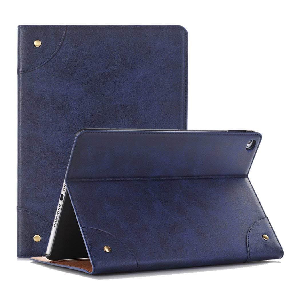Vacio Samsung Galaxy Tab A 10.1Case 2019, Luxury PU Leather Vintage Book Style Cover Wallet Case with Card Slots Kickstand Lightweight Folio Case Protection Case for 10.1Inch Galaxy Tab A 2019 - Blue