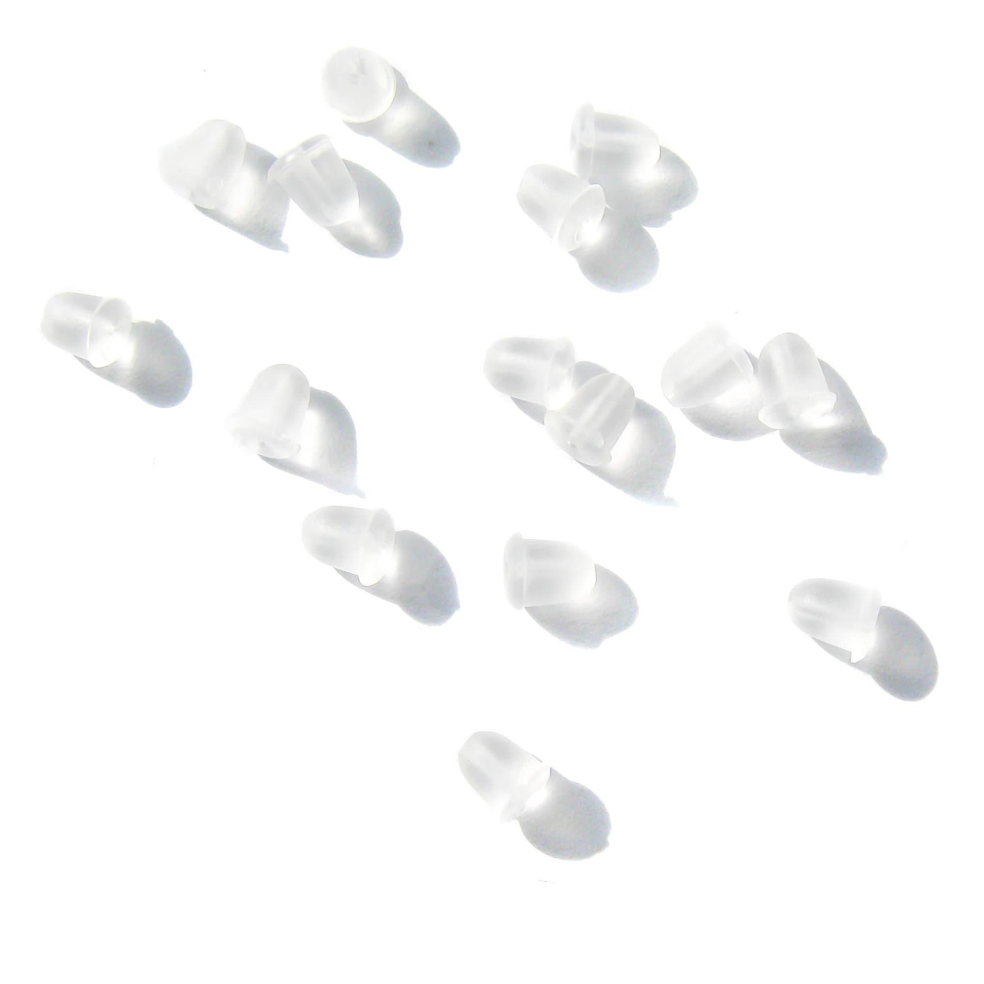 Clear Rubber Bullet Clutch Earring Safety Backs(144pcs)