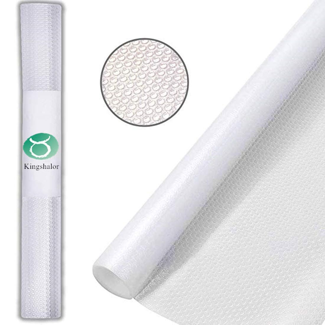 Roll Shelf Liner, Kitchen Refrigerator Drawer Cabinet EVA Mat Liner, Can Be Cut DIY Multifunctional Adhesive Table Pad Non Slip Waterproof Washable, Clear 59.1 x 17.8 inch