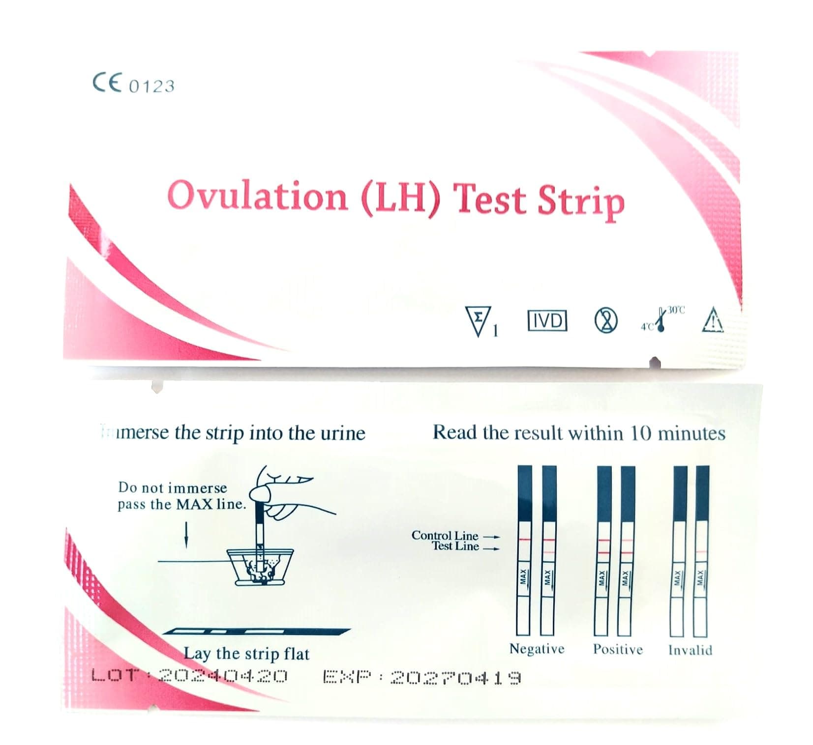 Ovulation Test Strips, LH Test Strips, Accurate Results, Sensitive Fertility Test Kit, 20pcs