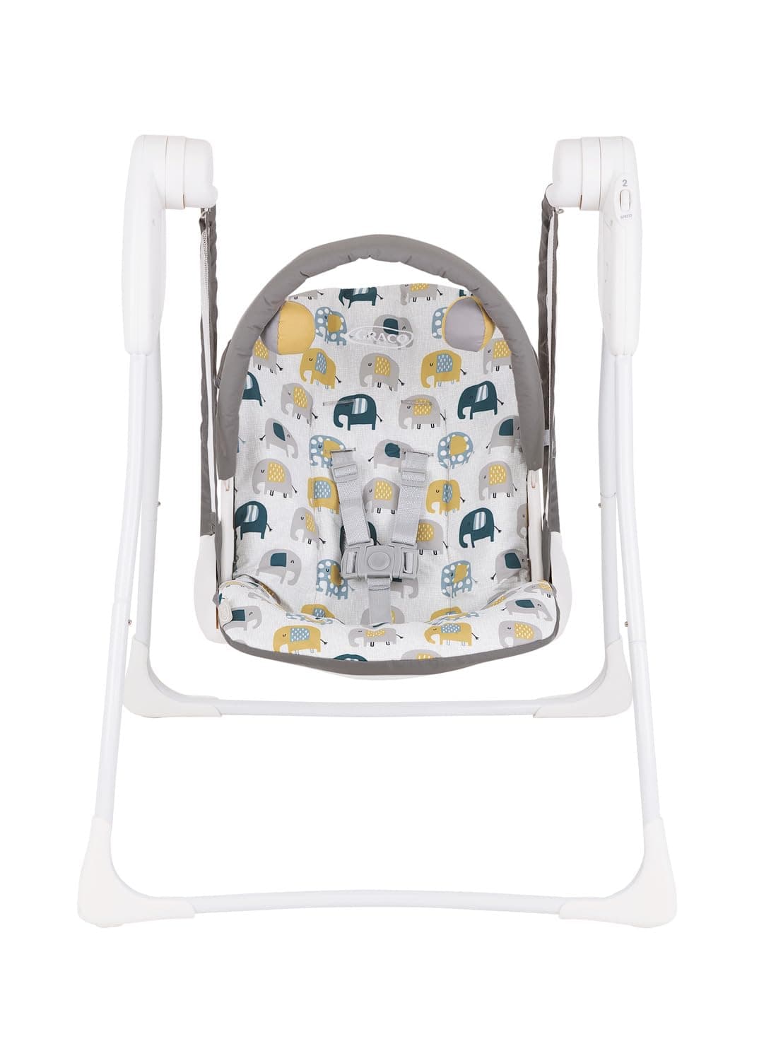 Graco Baby Delight Swing with 2 swing speeds, compact fold and lightweight at only 4.67kg, for rest for Play, Suitable from birth to approx. 6 months (0-9kg), Parade fashion