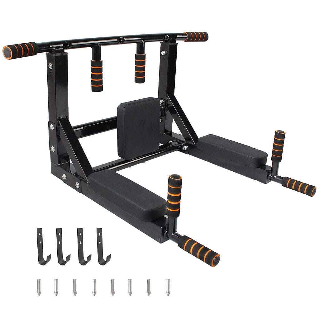 Todeco - 2 in 1 Chin Up Bar, Wall Mounted Pull Up Bar - Material: High-density foam - Maximum load: 200 kg