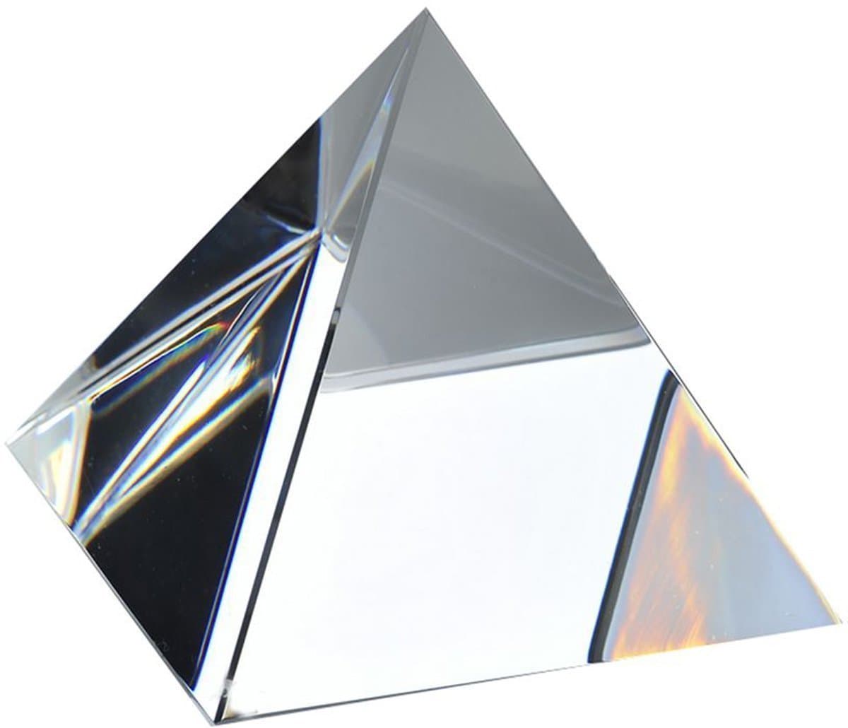 Amlong Crystal Clear Pyramid 2.3 inch with Gift Box