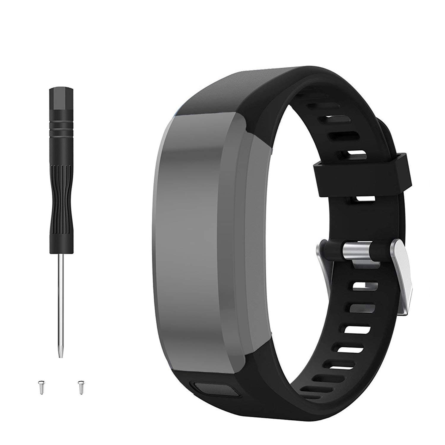 kitway Bands Vivosmart HR Strap, Accessories Soft Silicone Watch Band Adjustable Replacement Designed for Vivosmart HR Smart Sport Watch (Not Tracker)