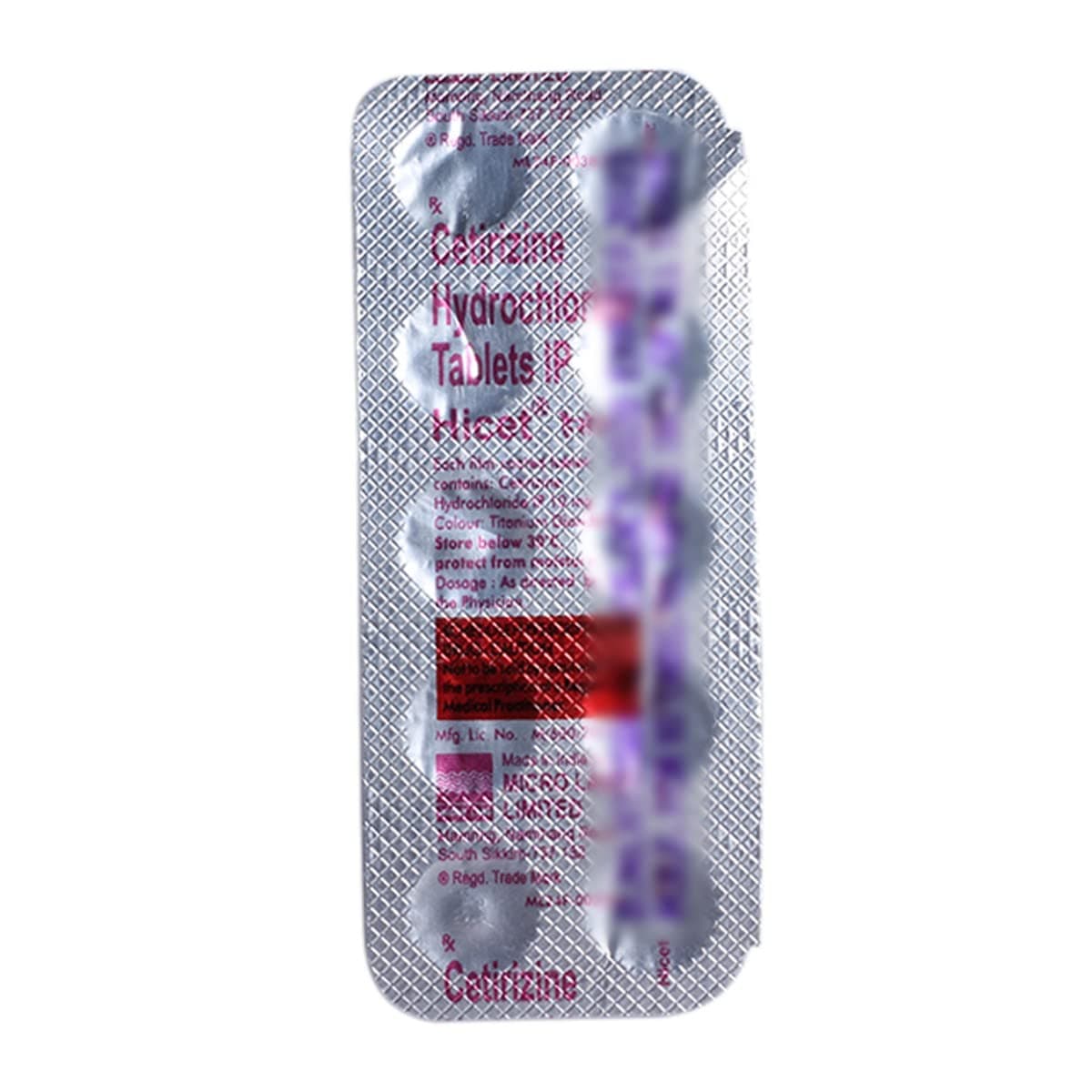 HICET - Strip of 10 Tablets