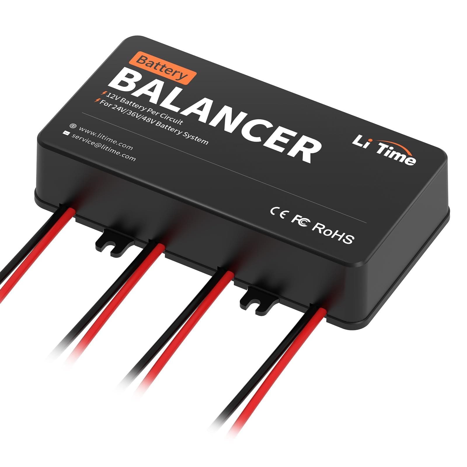 48V Battery Equalizer, Active Balancer for 24V/36V/48V Bank, Supports for LiFePO4, Lead Acid, Gel, FLA, SLA Battery, Perfect for Home, RV, Solar, Trolling Motor, Off Grid