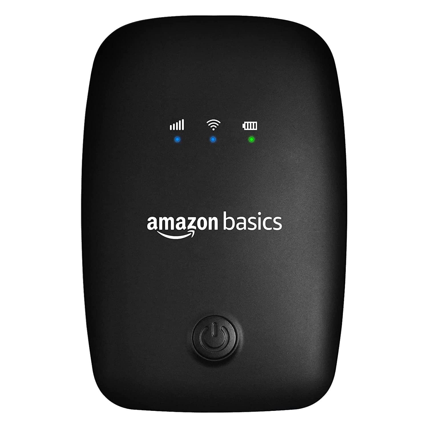 amazon basics 4G LTE Wireless Dongle with All SIM Network Support |Plug & Play Data Card Stick with up to 150Mbps WiFi Hotspot | 2100mAh Rechargeable Battery| SIM Adapter Included (Black), Single_Band