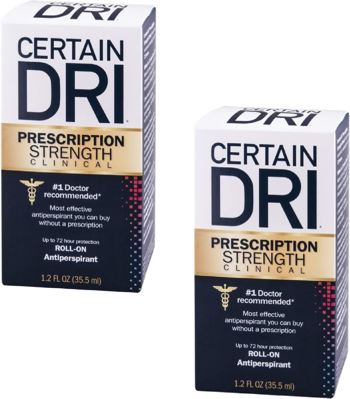 Certain DriAntiperspirant Roll-On for Excessive Perspiration - 1.2 oz - 2 pk