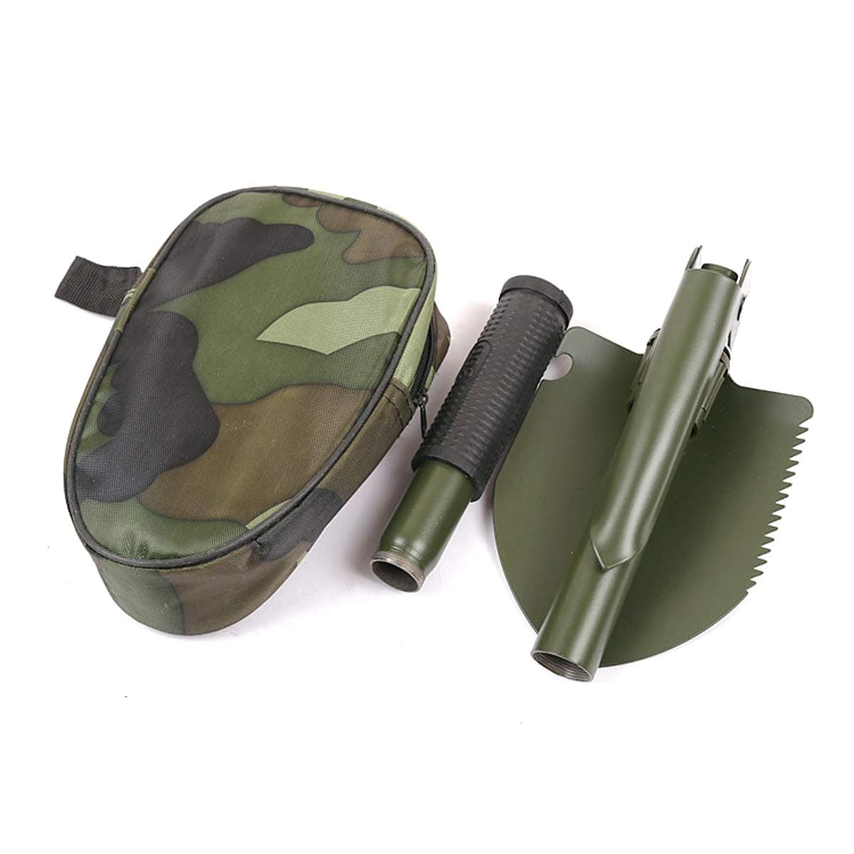 G'SOUL Multi-Function Folding Shovel and Pickax Portable Duty Survival Gear EDC Small Shovel For Trench Entrenching Tool Camping Backpacking Hiking