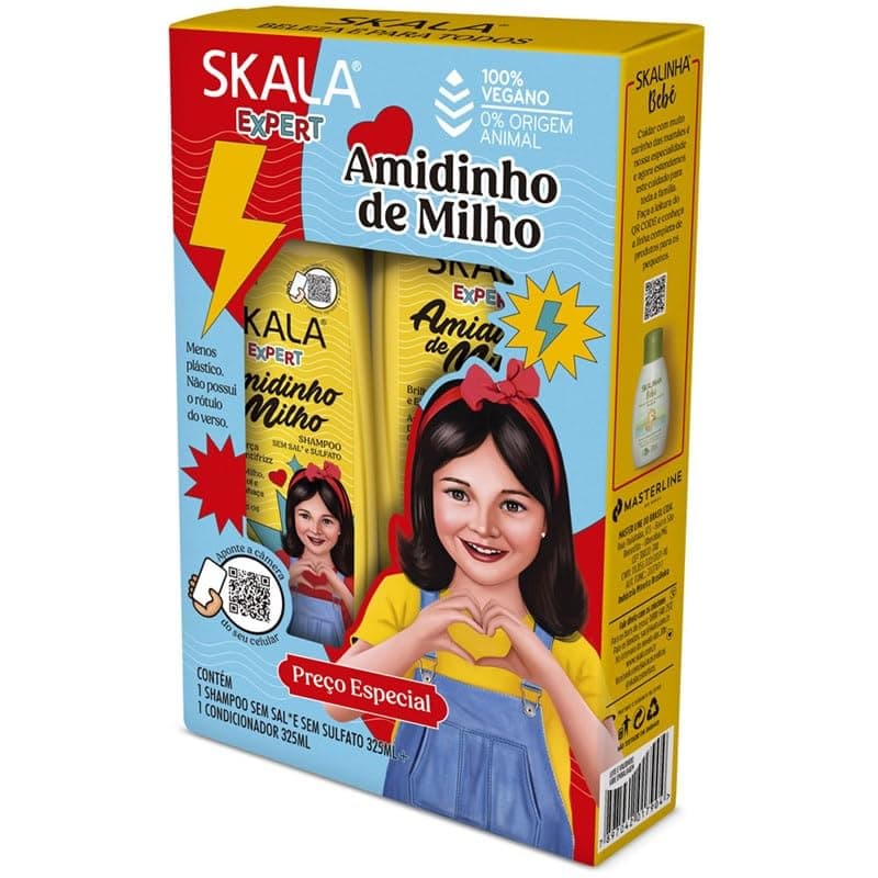 – SKALA Amidinho De Milho set contains shampoo + conditioner