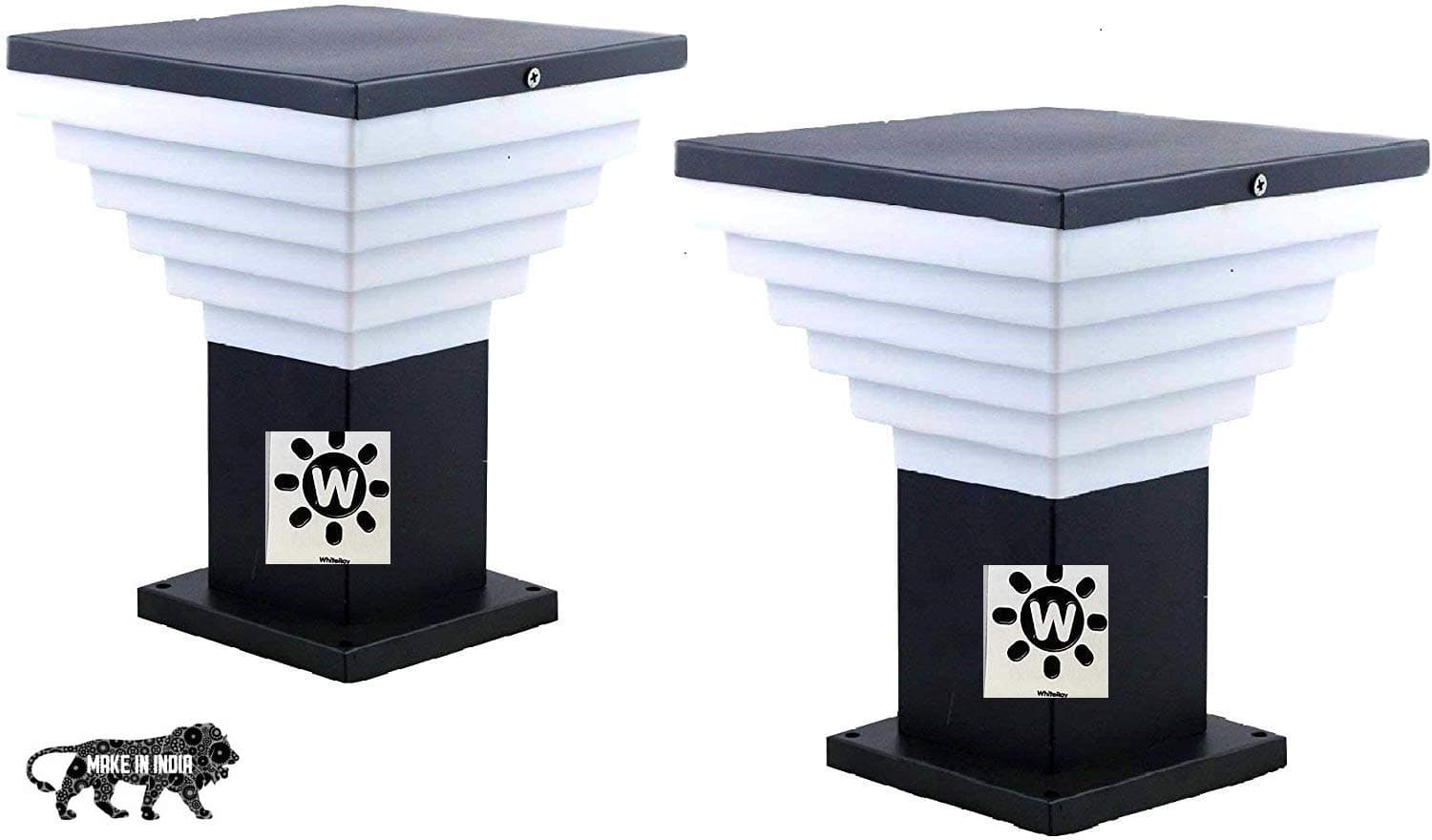 WHITERAY 10W Gate Light, Black, Stairs