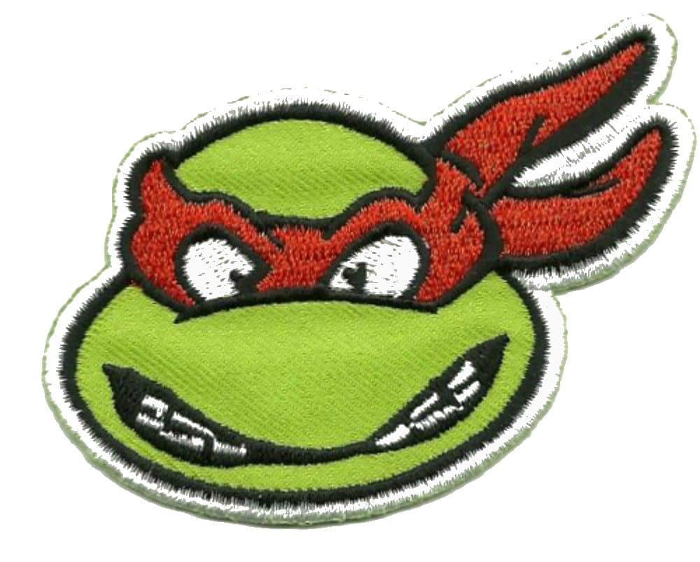 Teenage Mutant Ninja Turtles Raphael Mini Head Embroidered Patch