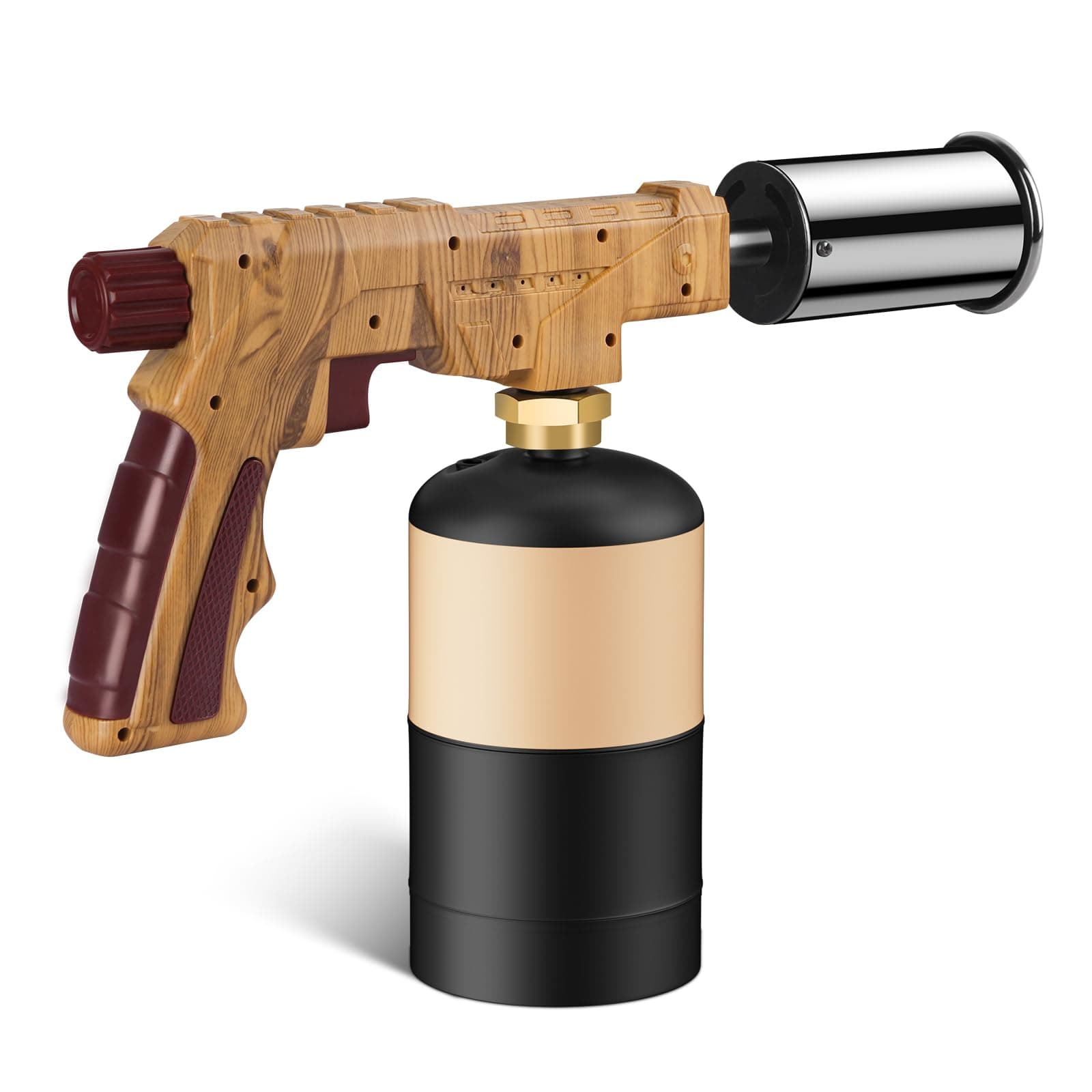 Semlos Propane Torch - Kitchen Torch - Powerful Grill Gun - Charcoal Lighter - Campfire Starter - Sous Vide - Chef Blow Torch for Searing Steak & Creme Brulee & BBQ(Propane Tank Not Included)