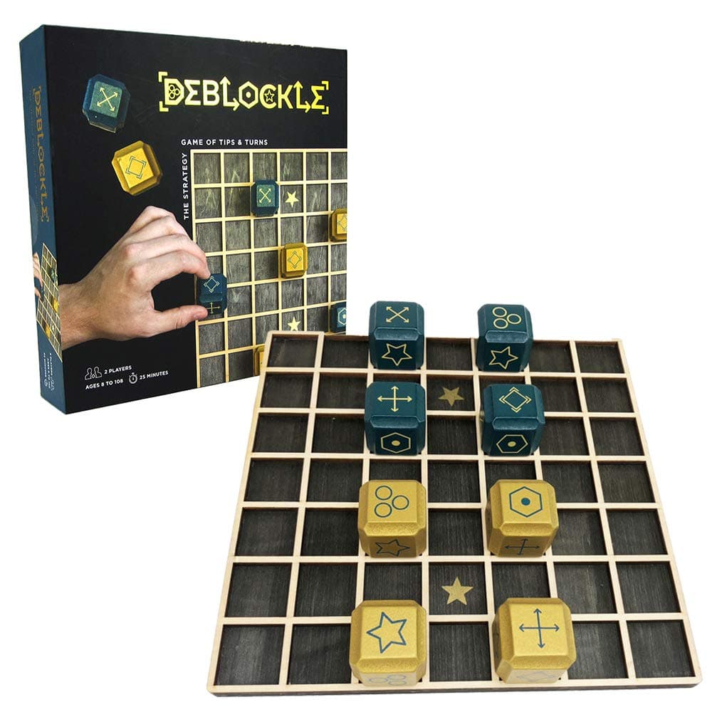 Project Genius Deblockle Strategy Board Game | 2 Player Table Game, Room Décor, for Chess Players & Strategy Gamers